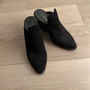 Chinese Laundry Springfield Black Suede Mules, size: 10